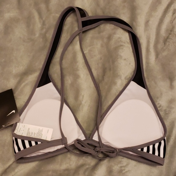Women's Nike Striped Triangle Bikini Top - Picture 3 of 4
